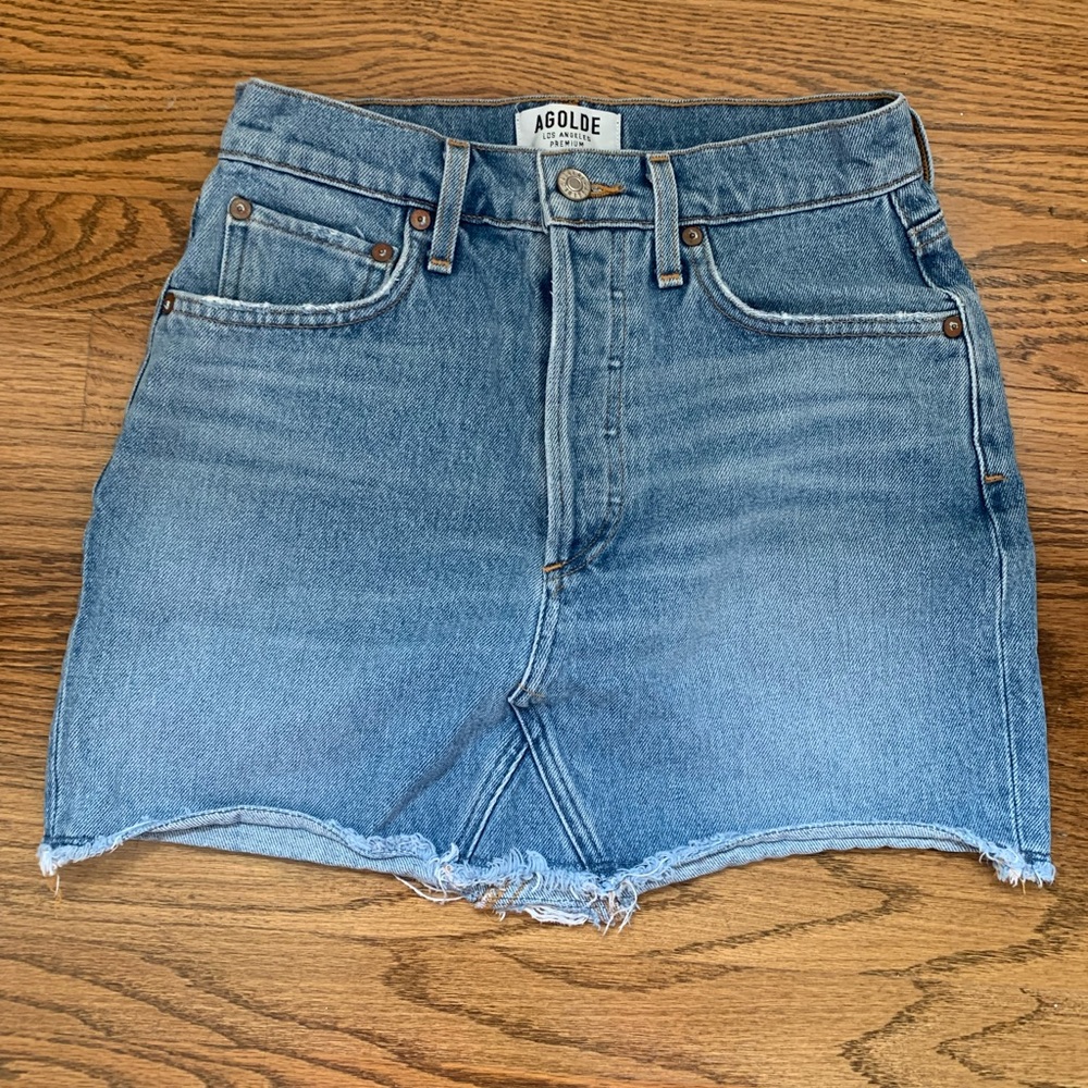 Agolde Jeans mini skirt